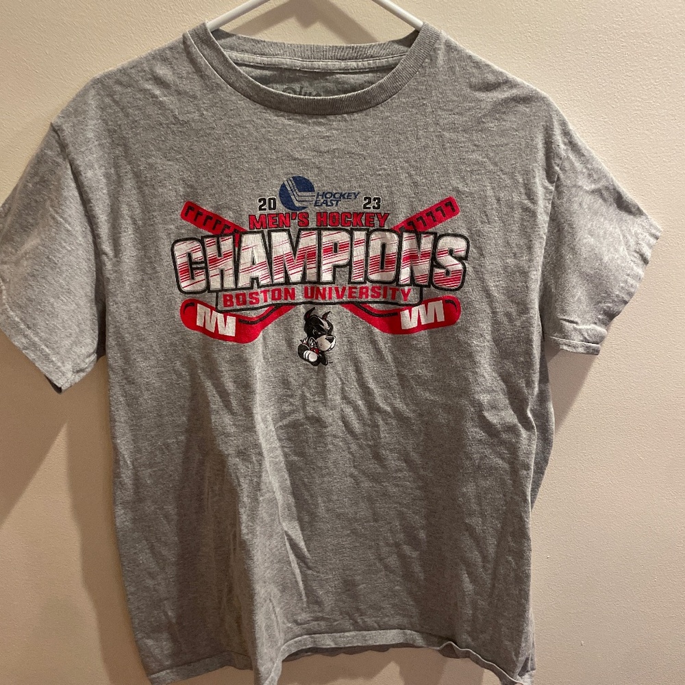 Grey Boston University T Shirt